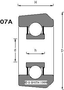 07A tapered mast bearing