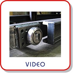 Video of combined roller bearings and steel profiles