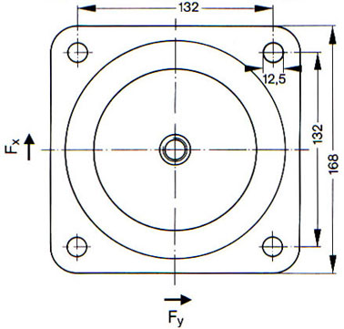 786011 top view of machine mount