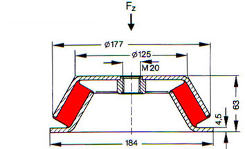 786010 side view of machine mount