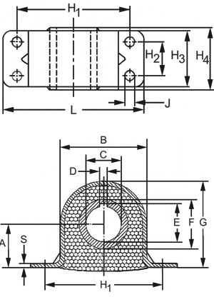 hanging mounts vibration isolation