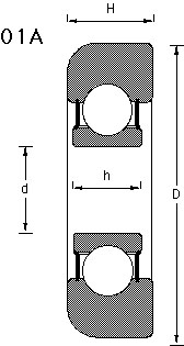 01A mast bearing drawing