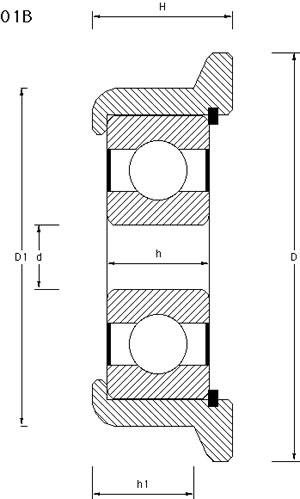 FLANGED MAST BEARING