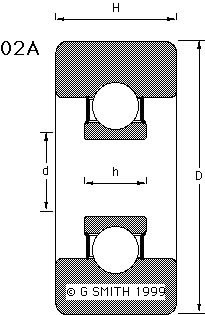 02A mast bearing drawing