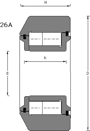 26A type mast bearing