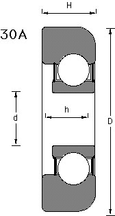 30A type mast bearing