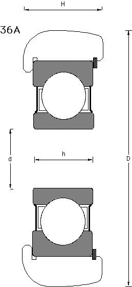 36A type mast bearing