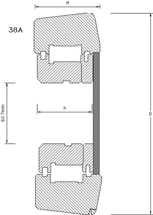 capped mast bearing 38A