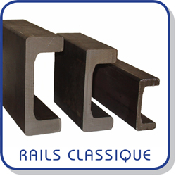 rails classique pour galet combiné