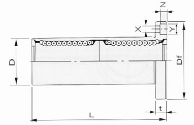 LMEFL linear ball bushing