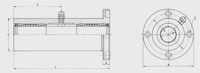 triple flanged ball bushing