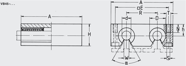 open type quad housing for sliding system