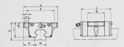 CFKa carriage linear motion guidance