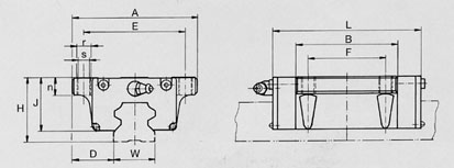 CFLa carriage linear motion guidance