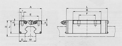 CSL carriage linear motion guidance