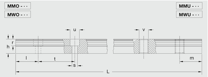 miniature rail for linear motion systems