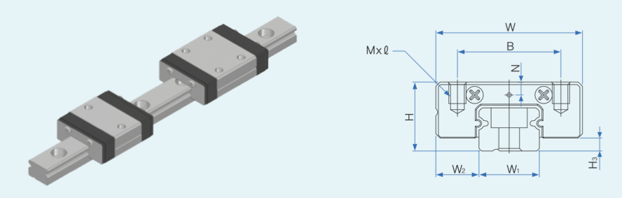 drawing of TM linear carriage