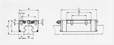 CKH carriage linear motion guidance