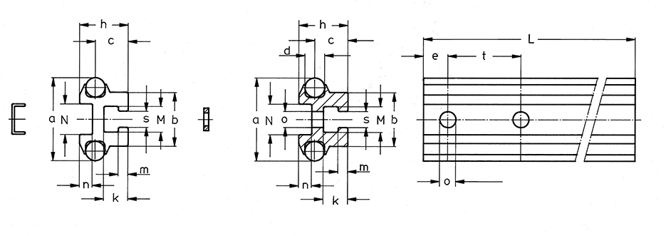 bolt arrangements for linear guideways