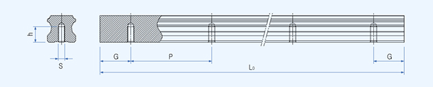 Drawing of TWU rail