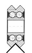 vee bearing system