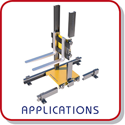 Application Examples for Combined Roller Bearings and Track