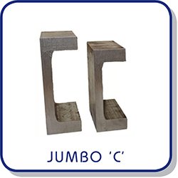 Jumbo C section rail