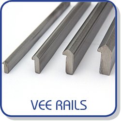 Vee rails with 90º angle