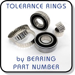 Tolerance rings for bearings