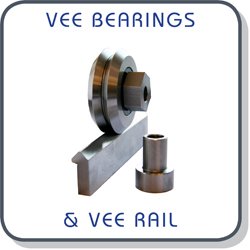 Vee bearings and rails