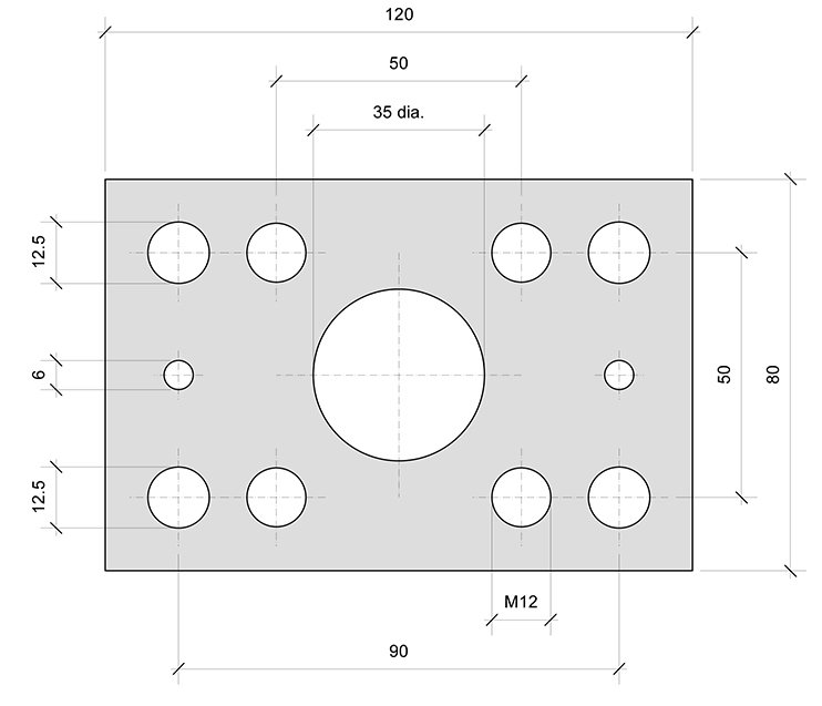 PL1 mounting plate