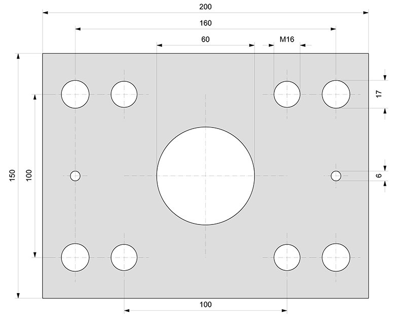 PL6 mounting plate