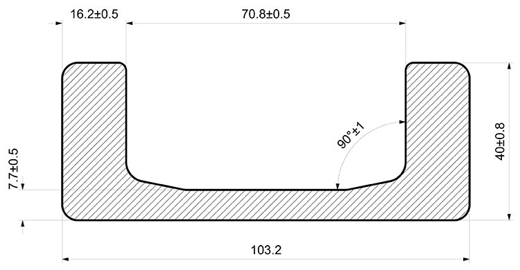 2890 hot rolled steel channel